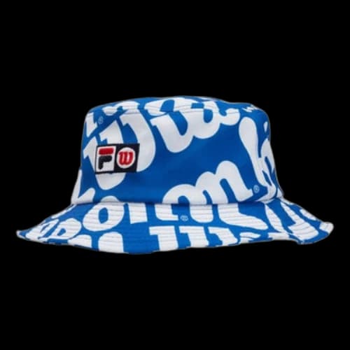 FILA Alphabet Printing Fisherman's hat Blue