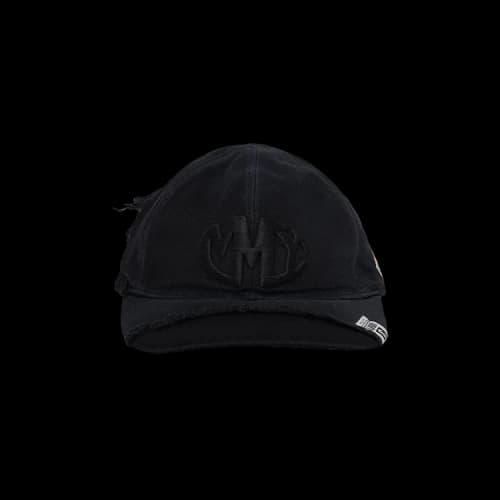Maison Mihara Yasuhiro Crushed Detail Cap 'Black'