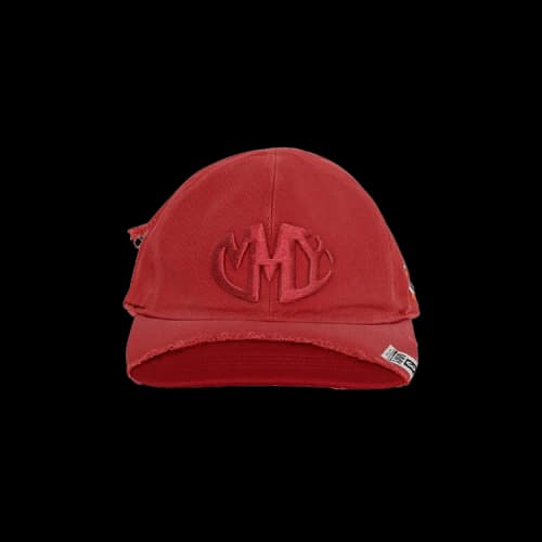 Maison Mihara Yasuhiro Crushed Detail Cap 'Red'