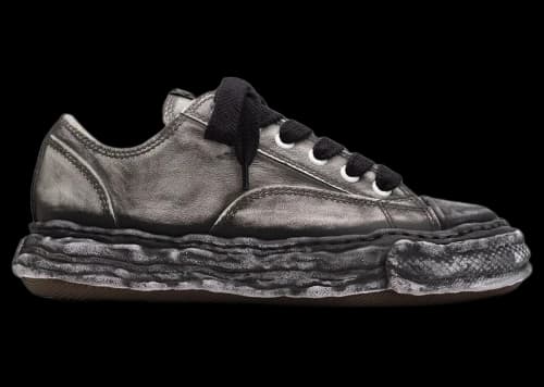 Maison Mihara Yasuhiro Peterson 23 OG Sole Faded Leather Low Black