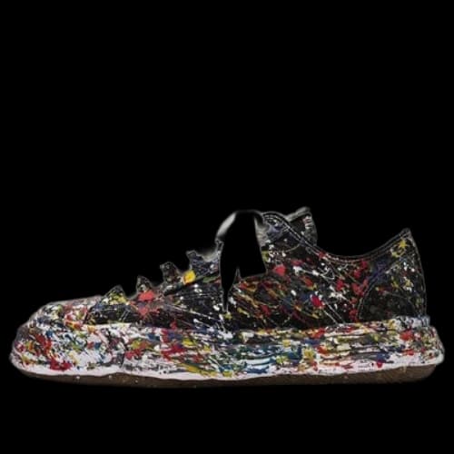 Maison MIHARA YASUHIRO Peterson23 OG Sole Canvas Low 'Sputtering Paint Black White'