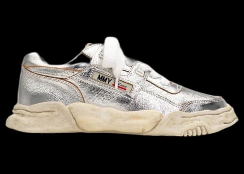 Maison Mihara Yasuhiro Parker OG Sole Wrinkled Leather Low Silver