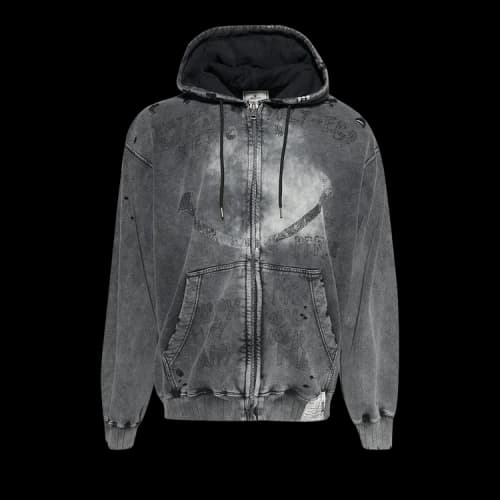 Maison Mihara Yasuhiro Bleached Parka 'Black'