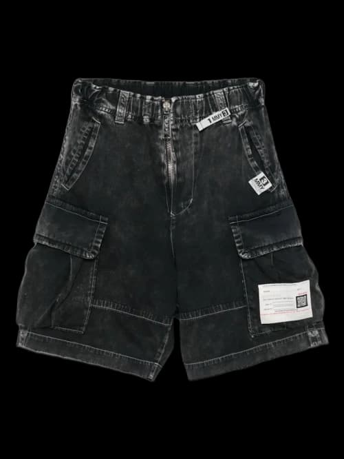 Maison Mihara Yasuhiro Amateur Sewn Cargo Shorts Black