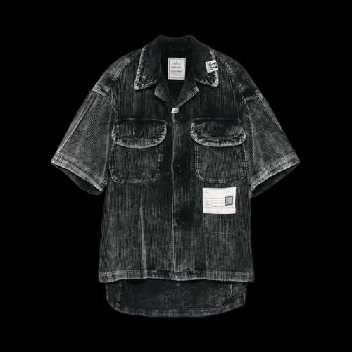 Maison Mihara Yasuhiro Amateur Sewn Short-Sleeve Shirt 'Black'