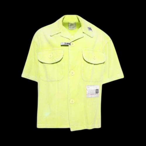 Maison Mihara Yasuhiro Amateur Sewn Short-Sleeve Shirt 'Yellow'