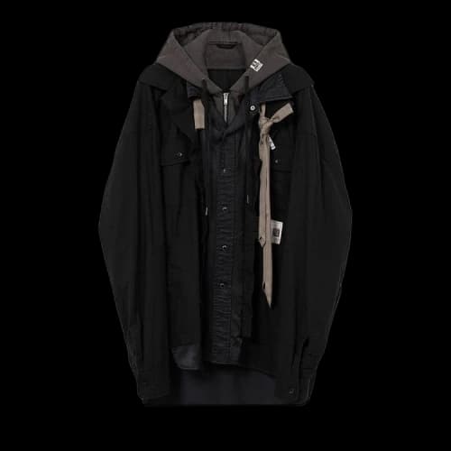 Maison Mihara Yasuhiro Triple Layered Shirt 'Black'