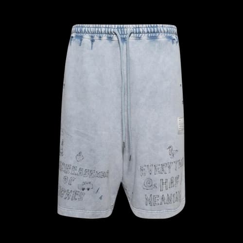 Maison Mihara Yasuhiro Bleached Shorts 'Blue'