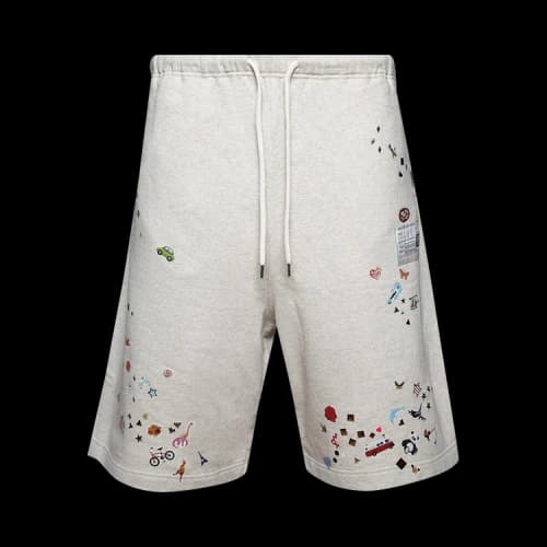 Maison Mihara Yasuhiro Sticker Shorts 'White'