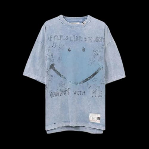 Maison Mihara Yasuhiro Bleached Tee 'Blue'