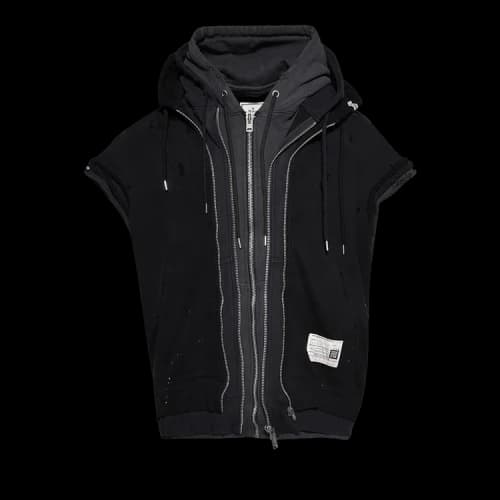 Maison Mihara Yasuhiro Triple Layered No-Sleeve Parka 'Black'