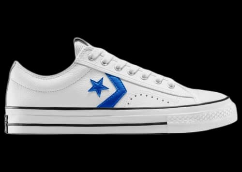 Converse Star Player 76 Low Vintage White Blue Leather