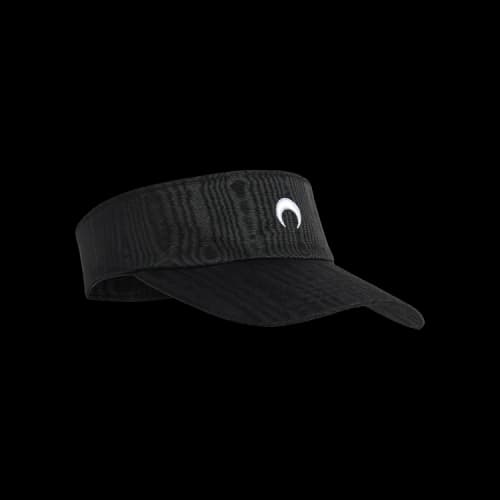 Marine Serre Recycled Embroidered Moire Visor Cap 'Black'