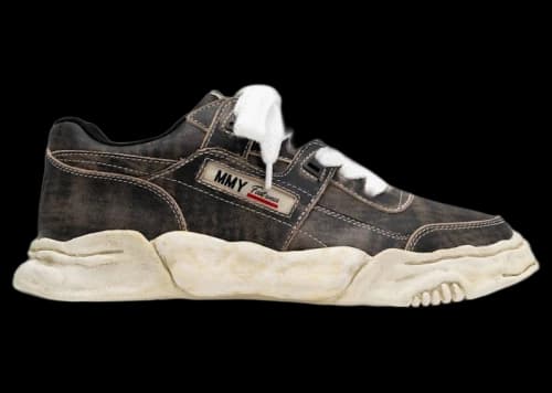 Maison Mihara Yasuhiro Parker OG Sole Shaved Leather Low Black