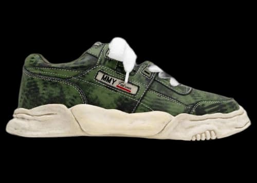 Maison Mihara Yasuhiro Parker OG Sole Shaved Leather Low Green