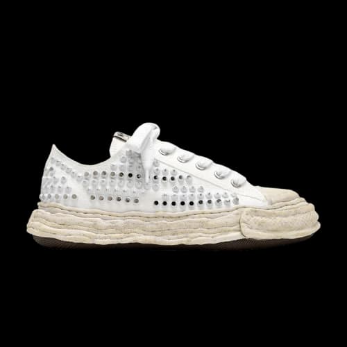Maison Mihara Yasuhiro Peterson 23 OG Sole Studded Canvas Low White