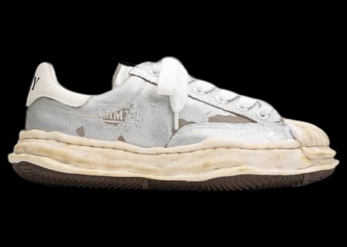Maison Mihara Yasuhiro Blakey OG Film Attached Canvas Low Silver