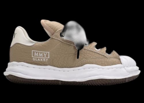 Maison Mihara Yasuhiro Blakey Puffer OG Sole Monster Leather Low Beige