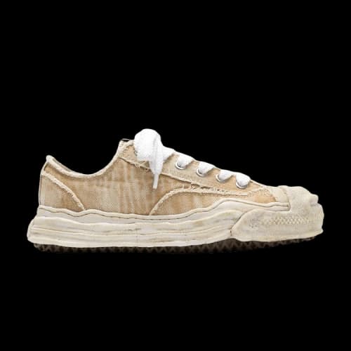 Maison Mihara Yasuhiro Hank OG Sole Bleach-Wash Denim Canvas Low 'Beige'