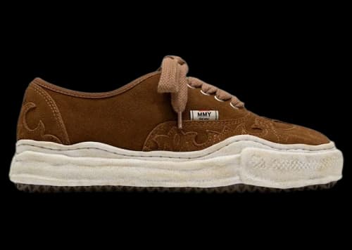 Maison Mihara Yasuhiro Baker OG Sole Western Detail Suede Low Brown