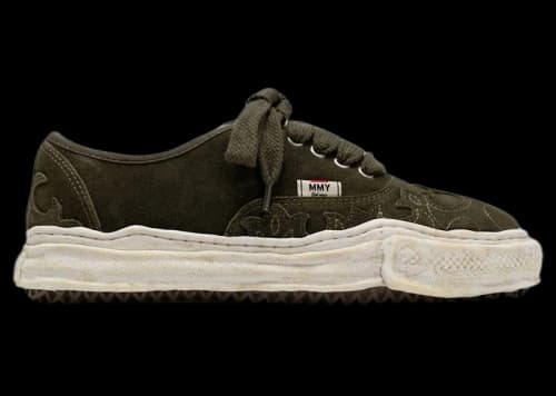 Maison Mihara Yasuhiro Baker OG Sole Western Detail Suede Low Khaki
