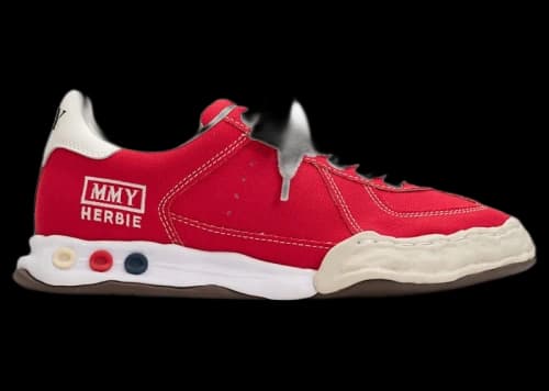 Maison Mihara Yasuhiro Herbie OG Sole Canvas Low Red