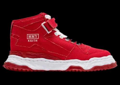 Maison Mihara Yasuhiro Keith OG Sole Canvas High Red