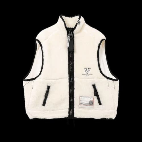 Maison Mihara Yasuhiro Amateur Sewn Wide Back BOA Vest 'White'