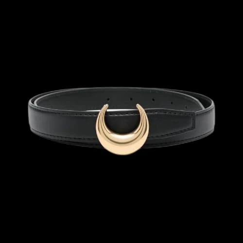 Marine Serre Moon Buckle Belt 'Black'