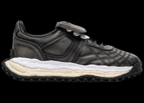 Maison Mihara Yasuhiro Scott OG Sole Vintage Leather Effect Low Black