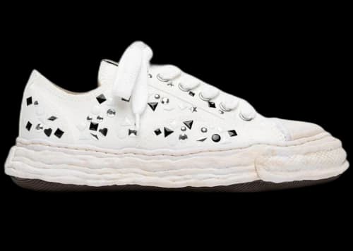 Maison Mihara Yasuhiro Peterson 23 OG Sole Embellished Canvas Low White