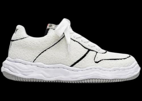 Maison Mihara Yasuhiro Wayne OG Sole Chenille Embroidey Canvas Low White