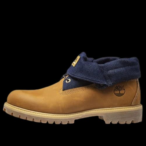 Timberland 6 Inch Premium Roll-Top Boots 'Wheat Navy'