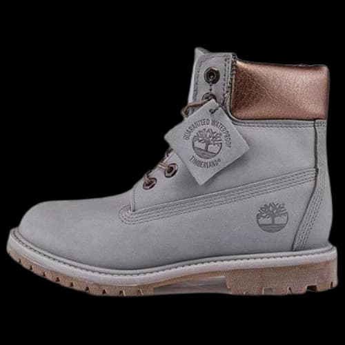 Timberland 6-Inch Premium Waterproof Boots 'Steeple Grey Waterbuck Gunmetal Metallic Collar' (Women's)