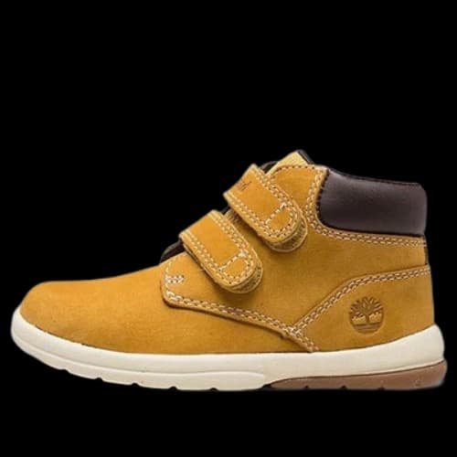 (TD) Timberland Toddle Tracks Hook and Loop Boots 'Wheat Nubuck'