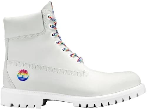 Timberland 6" Boot White Rainbow