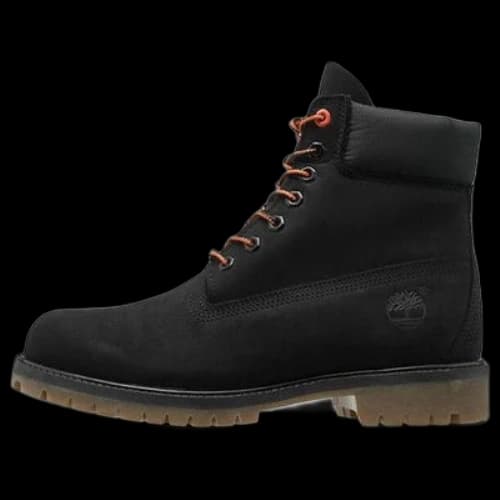 Timberland 6 Inch Premium Wide-Fit Boots 'Black Nubuck'