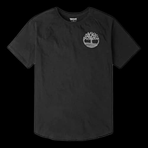 Timberland Round Neck Printing Short Sleeve Black