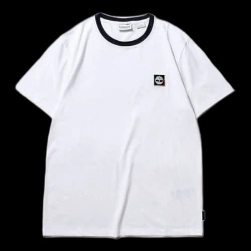 Timberland SS20 CoolMax Logo Short Sleeve Round Neck White