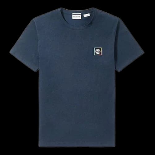Timberland Casual Short Sleeve Round Neck Blue