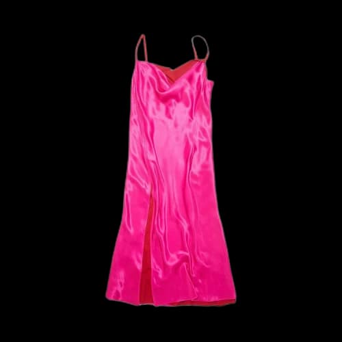 Acne Studios Satin Slip Dress 'Fuchsia Pink'