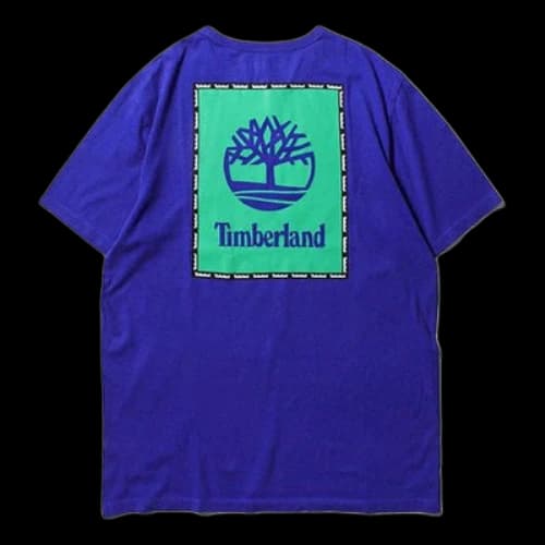 Timberland SS20 Logo Printing Short Sleeve Blue