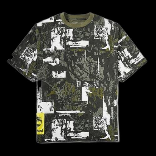 Timberland Casual Loose Short Sleeve Round Neck