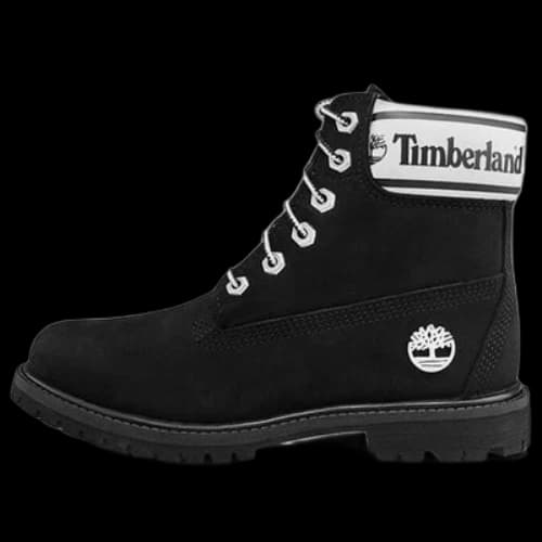 Timberland 6 Inch Premium LF 'Black Nubuck Logo' (Women's)