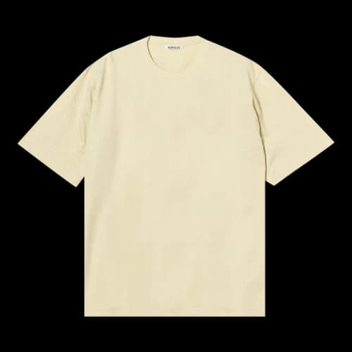 Auralee Mesh Dyed Tee 'Ivory'