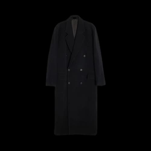 Auralee Chesterfield Coat 'Black'