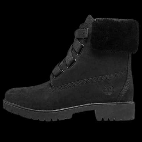 Timberland Jayne 6 Inch Waterproof Convenience Boots 'Black Nubuck with Fur' (Women's)