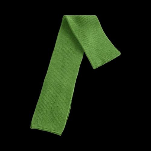 Auralee Light Cashmere Knit Scarf 'Green'