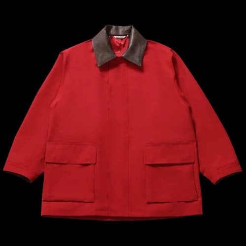 Auralee Max Canvas Blouson 'Red'