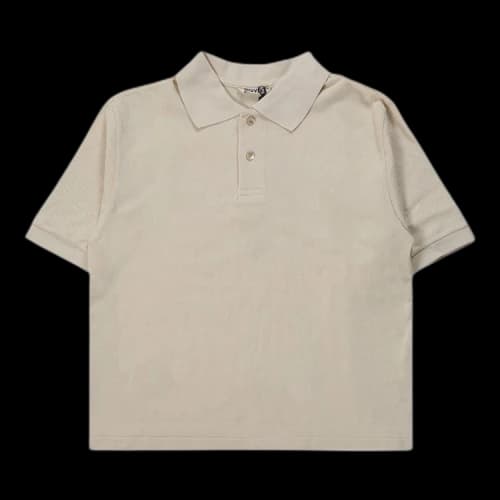 Auralee High Gauge Pique Polo Shirt 'Ivory'